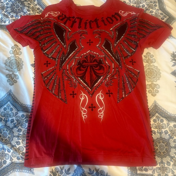 NWOT AFFLICTION GEORGE ST PIERRE OFFICIAL SHIRT SIZE L VERY RARE - Picture 5 of 5